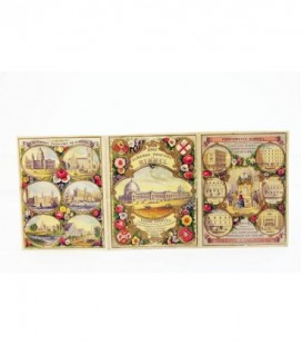 Carte parfumée ancienne - Almanac parfumé de Rimmel