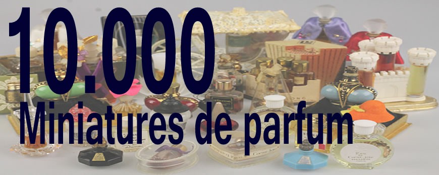 Announcement of the book "10.000 miniatures de parfum"